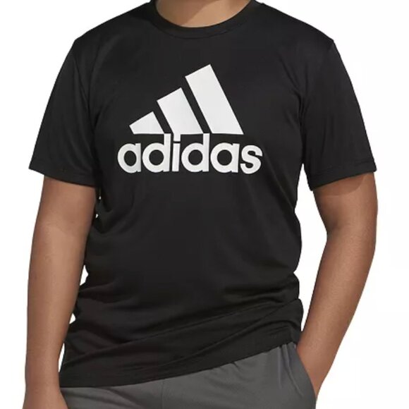 Adidas | Boy Youth Black Performance Tee - Picture 1 of 4